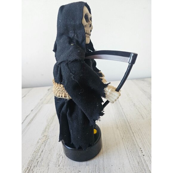 Mini grim reaper light up laughing scary decor RARE Halloween prop - Picture 6 of 7